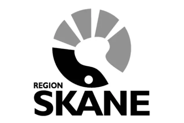 Region Skåne logo. Illustration.