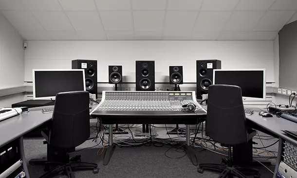 View into Sound Studio A. Photo.