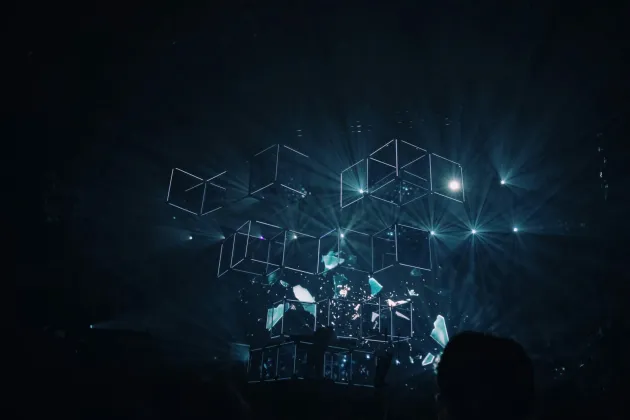 Digital data trafic. Photo.