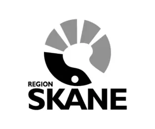 Region Skåne logo. Illustration.